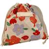 FVDZRFIE Borse Tela Borsa con coulisse floreale in cotone, borsa da toilette for rossetto, borsa for cosmetici, portamonete, portachiavi, custodia for auricolari(Color6)