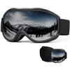 FMY Occhiali da sci e snowboard OTG, anti appannamento, protezione UV400, per sci, motoslitta, per uomini e donne