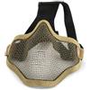 CHEOTIME Maschera Pieghevole per Softair, Protezione Mezza Faccia, Maglia d'Acciaio