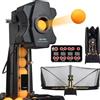 Generic Lanciatore automatico da ping pong con rete di riciclaggio della palla, 9 tipi di rotazione, angolo regolabile, per casa e allenamento