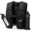 AeroRun® Lite - Gilet da corsa unisex con supporto per cellulare, compatibile con touchscreen e Face ID, ultraleggero, 166 g, con borraccia Soft Flask da 500 ml, zaino da corsa, gilet da corsa