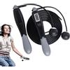 Générique Jump Rope Counter, Digital Counting Skipping Ropes, 18.9/14/6.7 Inches, Work Out Lightweight Design, Regolabile Length Fitness Cord for Home Gym and Outdoor Park Use, Black