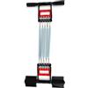 XUXHOU Espansore Toracico a Molla 3 in 1, Barre per Addominali e Pinza per Mano con 5 Molle in Acciaio Regolabili, Maniglie Ergonomiche, Design Staccabile per Fitness a Casa, Allenamento (e rosso)