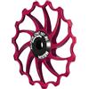 Generico Pulegge per fantini,Puleggia a rulli guida bici - Cuscinetto della puleggia in ceramica 14T/15T/16T, ruota guida del deragliatore posteriore resistente agli urti per il cambio del deragliatore posteri