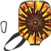 CNTDBU Turning the Flame - Custodia per pagaia da pickleball, in neoprene, con tasca in rete, moschettone per borsa da palestra