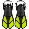 Cerlyiont Pinne da Nuoto Regolabili 2 Pezzi in TPR con Tallone Aperto per Snorkeling e Immersioni Subacquee (MD)