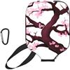 CNTDBU Custodia per pagaia in neoprene con tasca a rete, moschettone per borsa da palestra con albero di ciliegio e albero di ciliegio