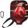 CNTDBU Custodia per guantoni da boxe, custodia in neoprene con tasca a rete, moschettone per borsa da palestra