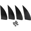 SunsoilGiant 4 Pezzi Pinnette Tavola da Surf Accessori Kiteboard Longboard Paddleboard Realizzate in Fibra di Vetro Resistenti Adatte Mare Surf Estivo
