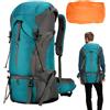 Générique Zaino da trekking da 70 l, grande zaino da trekking per donne e uomini | impermeabile per viaggi in campeggio escursionismo | da viaggio ergonomico con abbondanza di esp, multicolore, Green