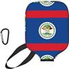 CNTDBU Custodia per pagaia da pickleball con bandiera del Belize, custodia in neoprene con tasca in rete, moschettone per borsa da palestra