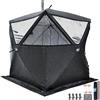 VUNHEX Tenda Termica Portatile Per 3-5 Persone, Riparo Isolante Per Pesca Sul Ghiaccio E Tenda Sauna Per Esterni, Tenda Invernale Antiven-to Resistente, Facile Da Montare Per Campeggio Invernali