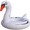 Monwssoe Anelli per Nuotare, Galleggiante per Piscina a Cigno, Galleggiante per Piscina Gigante da 47, 24 Pollici, Galleggianti Gonfiabili per Piscine per Animali in PVC per Adulti e Bambini, Bianco