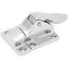Zohisin Chiusura porta barca bloccabile in acciaio inox 316 48x38 mm 2 pezzi morsetto chiusura yacht e RV serratura per mobile marino e sportello nautico