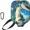 CNTDBU Custodia per pagaia in neoprene con tasca a rete, moschettone per borsa da palestra, motivo: dinosauro