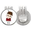 no/no Plcity Pechino cultura rossa locale uu Golf Ball Marker Cappello Cap Clip Smalto Magnetico