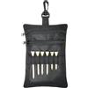 Generic Borsa per accessori da golf, 20 x 14 cm, multistrato, con clip di grande capacità, borsa da viaggio, per adulti, amanti della famiglia, professionisti, appassionati di principianti