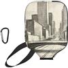 CNTDBU Custodia per pagaia in neoprene con tasca a rete, moschettone per borsa da palestra