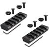 Paike 2PCS 5-Slot M-Lok Alluminio Picatinny Rail Sezione Accessorio - Include 4 Dadi a T e 4 Viti
