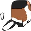 CNTDBU Custodia per pagaia laterale con bulldog francese, in neoprene, con tasca in rete, moschettone per borsa da palestra