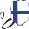 CNTDBU Custodia per pagaia con bandiera finlandese, in neoprene, con tasca in rete, moschettone per borsa da palestra