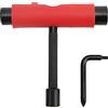 EVTSCAN Skateboard T Tool, Chiave per Skate a 3 Fori, per Riparazione, Regolazione, Rimontaggio, Compatibile con Skatrboard, Longboard, Mini Cruiser, Pattini a Rotelle(Rosso)