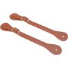 Generic Coppia di Cinturini per speroni in Similpelle, Supporto Regolabile per speroni da Cowboy Western, Cinturini per speroni Lunghi 22 cm con Dettagli in Strass, Ideali per (Marrone)