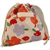 FVDZRFIE Borse Tela Borsa con coulisse floreale in tessuto di cotone, borsa for cosmetici, rossetto, articoli da toeletta, portamonete, borsa in tela(Color3)