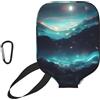CNTDBU Custodia per pagaia da pickleball in neoprene con tasca in rete, moschettone per borsa da palestra