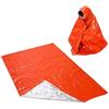 Generic Sacco a pelo di emergenza impermeabile portatile coperta termica leggera campeggio all'aperto zaino in spalla escursionismo adulti sopravvivenza bivvy