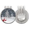 no/no mas Babbo Natale fiocco di neve albero golf palla marcatore cappello cappello clip smalto magnetico