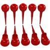 AsrMyjcx 10 Pezzi Golf Tees Sedia in Plastica PE Marcatore Palla Multifunzione Strumento Golf Figura Accessorio Adatto per Regalo Torneo Golf, Rosso 10 pz