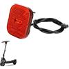 CERFFOOL Fanale Posteriore per Segway Ninebot Max G3/F3/ZT3 Pro Indicatore di avvertimento Luminoso Durevole Plastica Luce Stop Parti di Ricambio Accessori per Scooter Elettrico