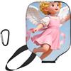 CNTDBU Clever Angel, custodia per pagaia da pickleball, in neoprene, con tasca in rete, moschettone per borsa da palestra