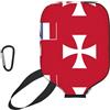 CNTDBU Custodia per pagaia con bandiera di Wallis e Futuna, in neoprene, con tasca in rete, moschettone per borsa da palestra