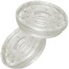 PHENOFICE Cuscinetti in Gomma Protettivi Supporti Antiscivolo Trasparenti per Telaio, Set 2 Pezzi per Barra Trazioni da Porta per Attrezzatura Fitness Domestica