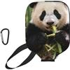 CNTDBU Cute Panda Pickleball Paddle Cover-Neoprene Paddle Case con Mesh Pocket Moschettone per Borsa Palestra