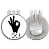 no/no OK Outline Personalizzato Gesto Golf Ball Marker Cappello Cap Clip Smalto Magnetico