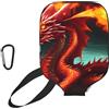CNTDBU Dragon King in Fire - Custodia per pagaia da pickleball, in neoprene, con tasca in rete, moschettone per borsa da palestra