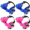 CHICAMPERA 2 Paia di Pattini a Regolabili con Ruote Luminose in Pvc, Scarpe da Skate Leggere e Stabili per Pattinaggio Esterno per Allenamento e Gioco Sicuro