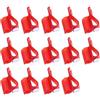 Generic Supporto per mazze da golf, 6,5 x 25 cm, portatile, con morsetto per putter, clip rosse per sacca da golf, 14 comodi da golf per uomini e donne, regalo per golfisti, golf
