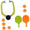 Aymzbd Set -Pong per Interni, Gioco Interattivo Genitore-Figlio con Racchette E Palline, 6 Palle