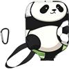 CNTDBU Panda Kick Soccer - Custodia per pagaia da pickleball, in neoprene, con tasca in rete, moschettone per borsa da palestra