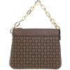 Pollini BORSA A TRACOLLA HERITAGE CON STAMPA LOGO ALL-OVER