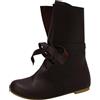 Generisch 2025 Stivali medievali da uomo, stivali punk retrò medievali con lacci, stivali, scarpe morbide e comode, scarpe casual, pattini a rotelle imbottiti, scarpe da uomo 43, marrone, 40 EU