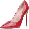 GENSHUO - Scarpe décolleté da Donna, con Tacco Alto a Spillo, Stile Sexy, Slip on, da Festa,Rosso, 40 EU(10 US)