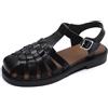 Generic Apricot,38 EU,Sandali fisherman donna sandali gladiatore punta chiusa ballerine cage con fasce incrociate traforate cinturino alla caviglia fibbia regolabile spiaggia viaggio parco passeggiata