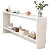 Zynivol Tavolo Consolle da Ingresso Moderno, Consolle Dietro Divano in Legno, Risparmia spazio, per Corridoio/Ingresso/Veranda/Balcone/Soggiorno, Bianco-A, 150×15×69cm