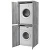 VE.CA.s.r.l. VE.CA - Mobile Lavatrice e Asciugatrice - Mobile Lavanderia, Made in Italy - 67x73x188 cm Salvaspazio Verticale con Ante, Robusto e Stabile - Montaggio Semplice (Pino Grigio Jackson, Doppio Verticale)