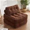 Litbird Divano letto pieghevole - Divano a sacco - Poltrona relax, divano gioco, divano letto e letto degli ospiti per piccoli spazi, poltrona per camera da letto e soggiorno (Marrone, 89,9 cm)